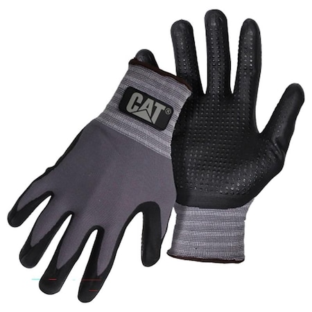 Caterpillar Cat Unisex Indoor/Outdoor Work Gloves Black/Gray L 1 pair CAT017419L